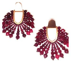 Kendra Scott Maroon Diane Beaded Earring